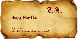 Nagy Mónika névjegykártya