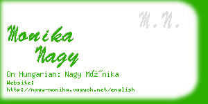 monika nagy business card